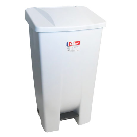 POUB ECO PEDALE 120 L COUV BLC – Poubelle à pédale – HygiRéa