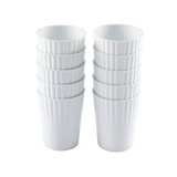 LOT DE 10 GOBELETS 22CL BLANC – Vaisselle réutilisable – HygiRéa