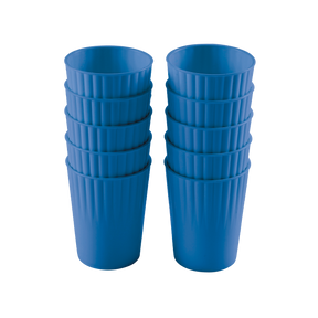 LOT 10 GOBELETS GILACTIV 22CL BLEU – Vaisselle réutilisable – HygiRéa