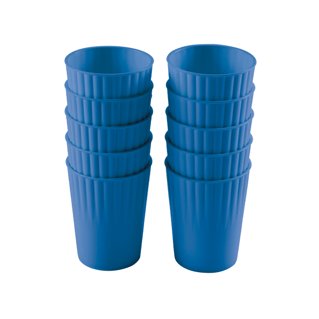 LOT 10 GOBELETS GILACTIV 22CL BLEU – Vaisselle réutilisable – HygiRéa