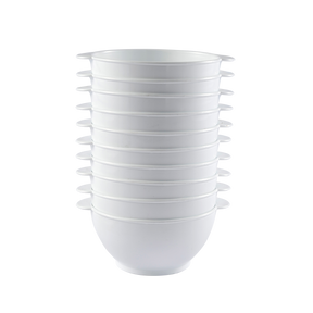 LOT 10 BOLS A ANSES 50 CL BLANC – Vaisselle réutilisable – HygiRéa