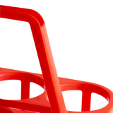 PORTE BOUTEILLE 6X1L ROUGE – Panier – HygiRéa