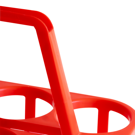 PORTE BOUTEILLE 6X1L ROUGE – Panier – HygiRéa