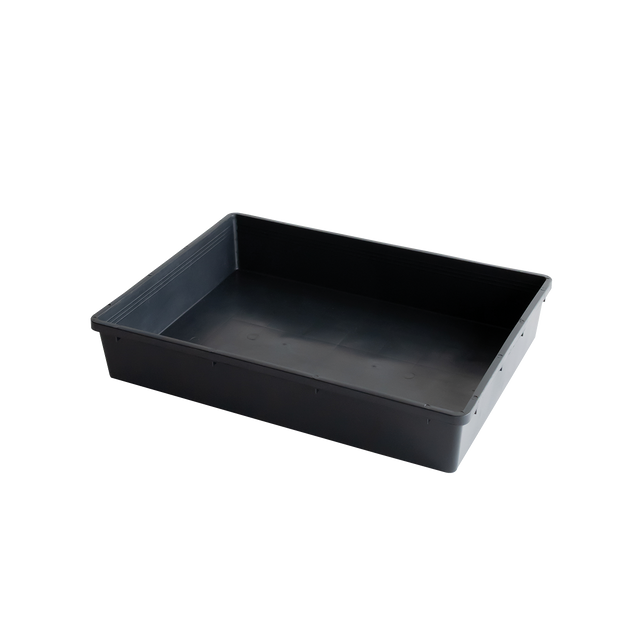 BAC SEMIS ECO PLEIN 565X425X80 NOIR – Bac plat – HygiRéa