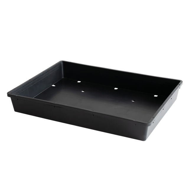 BAC SEMIS ECO TROUS 565X425X80 NOIR – Bac plat – HygiRéa