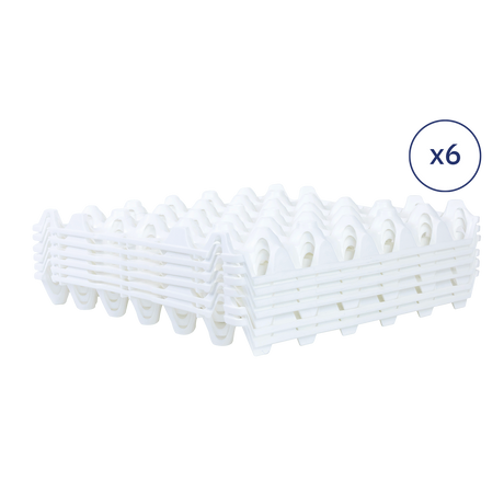 LOT DE 6 ALVEOLES OEUF BLC – Alvéoles à oeufs – HygiRéa