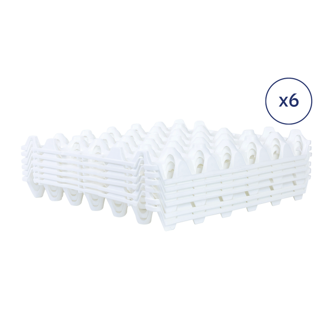LOT DE 6 ALVEOLES OEUF BLC – Alvéoles à oeufs – HygiRéa