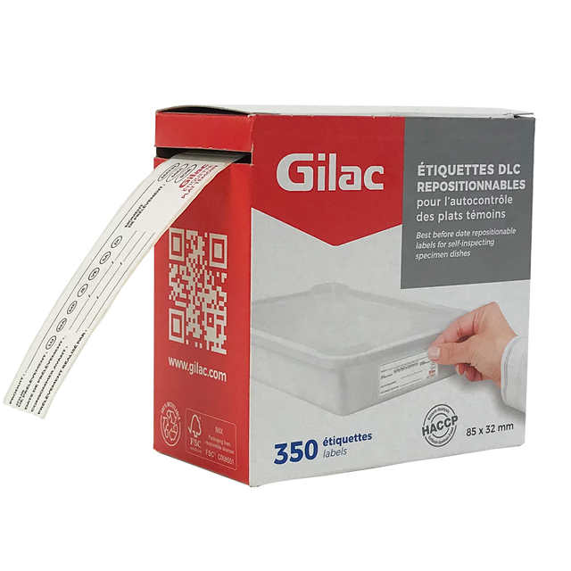 350 ETIQUETTES DLC REPOSITIONNABLES – Marqueurs pour plastique – HygiRéa