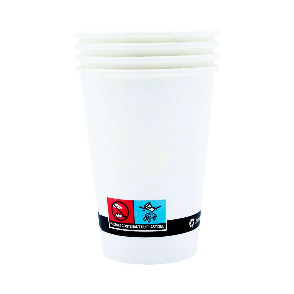 Gobelets Blancs – Gobelets Jetables – HygiRéa