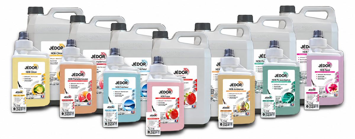 JEDOR 3D - NETTOYANT, SURODORANT, DÉSINFECTANT - LONGUE DURÉE