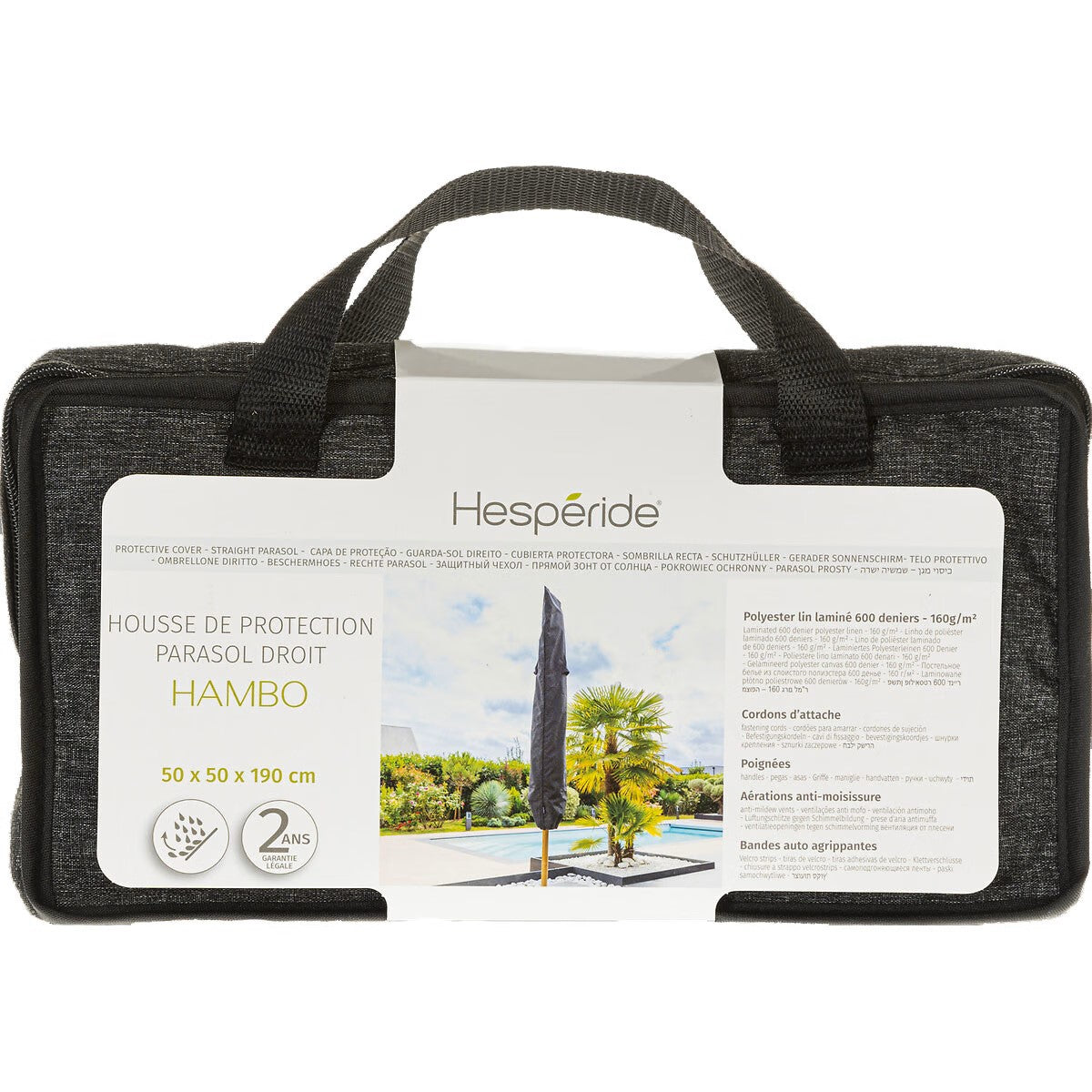 Housse de protection HAMBO pour parasol droit – Housses de Parasols – HygiRéa
