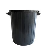 POUBELLE ECO 80L SANS COUV NOIR – Poubelle ronde – HygiRéa
