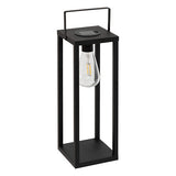 LANTERNE SOLAIRE FABY HAUT 36 CM NOIR