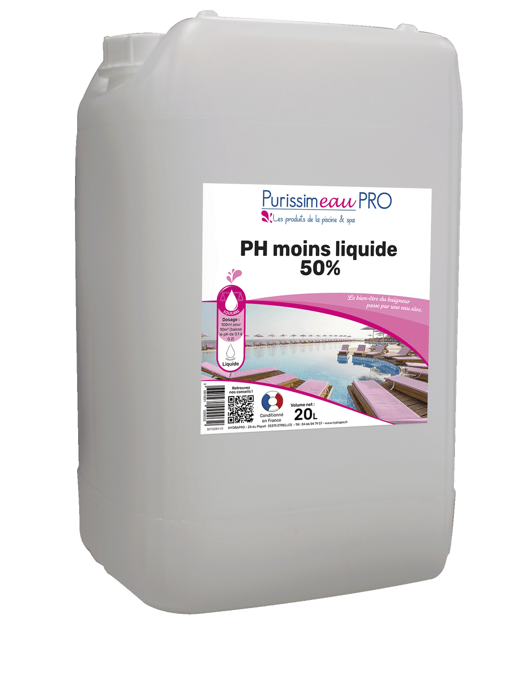 PH - LIQUIDE 50% – Equilibre de l'eau – HygiRéa