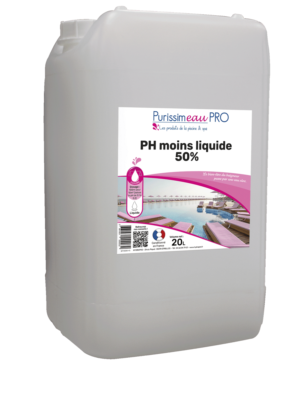PH - LIQUIDE 50% – Equilibre de l'eau – HygiRéa