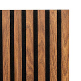 PANNEAU MURAL 240 X 60 CM MDF EFFET BOIS FONCE