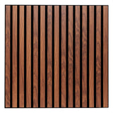 PANNEAU MURAL DÉCORATIF COLVA 60 X 60 MDF - EFFET BOIS FONCÉ