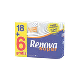 PAPIER TOILETTE - RENOVA - 24 ROULEAUX