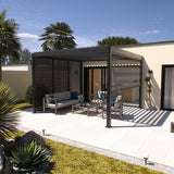 Pergola Evora Aluminium 3,6x6m Electrique – Tonnelles et Pergolas – HygiRéa