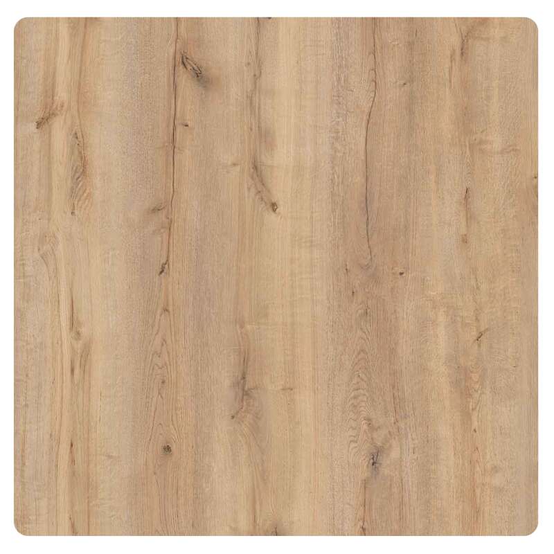 PLATEAU DE TABLE 70 X 70 CM EN HPL - CHENE BRUT
