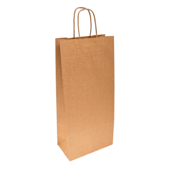 SACS KRAFT POUR 1 ET 2 BOUTEILLES