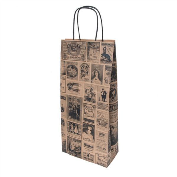SACS KRAFT POUR 1 ET 2 BOUTEILLES