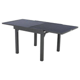 Table Piazza Extensible Plateau Aluminium – Tables Extensibles – HygiRéa