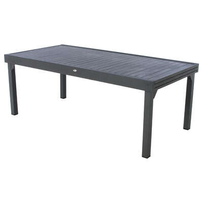 Table Piazza Extensible Plateau Aluminium – Tables Extensibles – HygiRéa