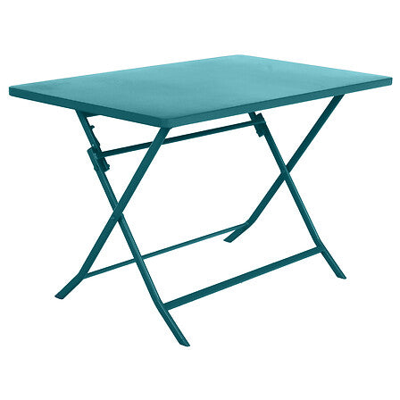 TABLE RECTANGULAIRE PLIANTE GREENSBORO 4 PLACES BLEU CANARD