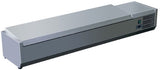 VITRINE RÉFRIGÉRÉE À POSER AVEC COUVERCLE INOX - 9 BACS GN 1/3