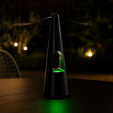 Ventilateur noir anti insectes de table 2en1 avec lumière LED