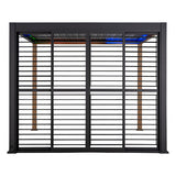 Persiennes coulissantes pour pergola Evora côté 3,6 m graphite – – HygiRéa