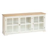 Buffet 3 portes Olbia bois et verre – Console – HygiRéa