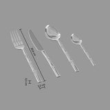 Ménagère 24 pièces Bambou inox