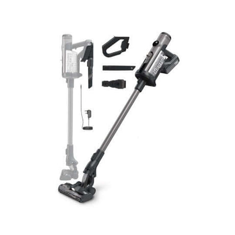 NUMATIC QUICK GRIS V30 6 PODS EU avec 2 BATTERIES – Aspirateur Poussières – HygiRéa