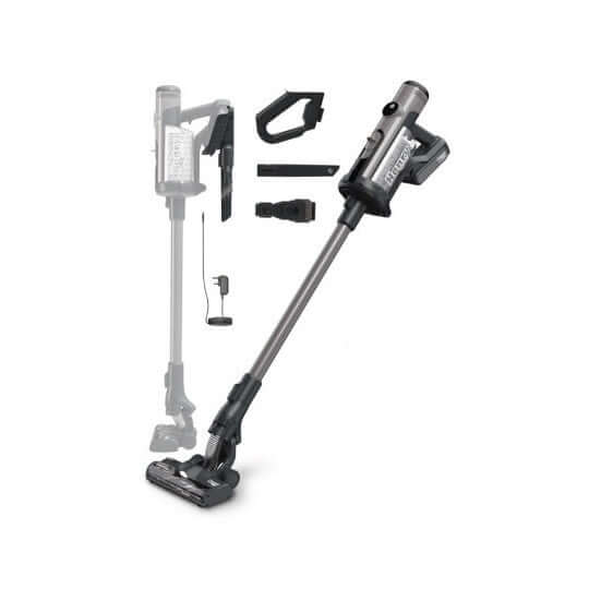 NUMATIC QUICK GRIS V30 6 PODS EU avec 2 BATTERIES – Aspirateur Poussières – HygiRéa
