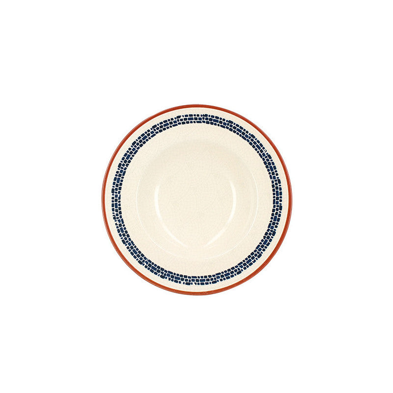 ASSIETTE À PÂTES AMATXI 28CM EN FAIENCE BLANC