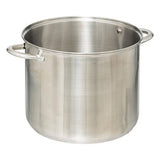 Marmite inox 13 l. avec couvercle verre L. 38 x P. 29 x H. 27 cm