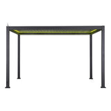 Pergola Evora électrique 4 x 3 m aluminium graphite