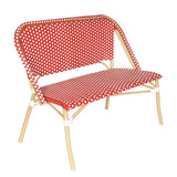 BANC EN ALUMINIUM ET ROTIN SYNTHÉTIQUE - BELEVILLE