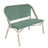 BANC EN ALUMINIUM ET ROTIN SYNTHÉTIQUE - BELEVILLE