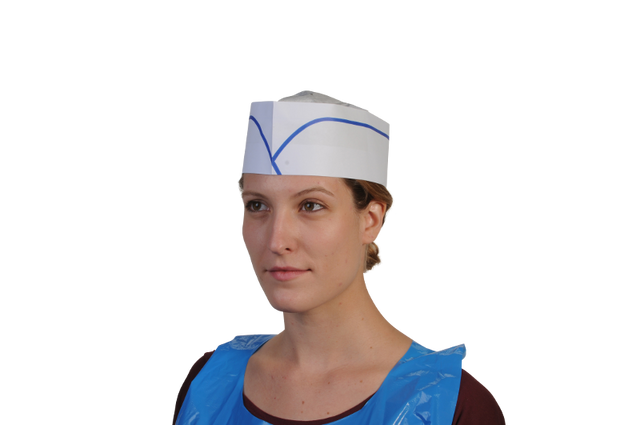 Calot papier blanc liseré – Calots – HygiRéa