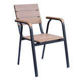 CHAISE EN ALUMINIUM ET POLYWWOD - TOMAAR