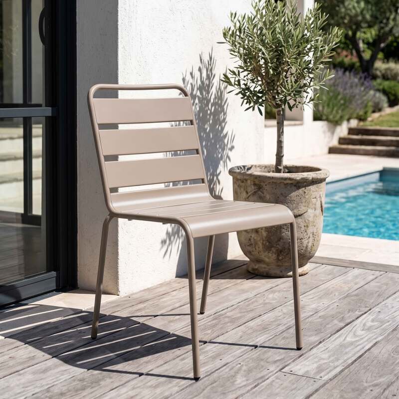 CHAISE DE JARDIN MARINA EN MÉTAL