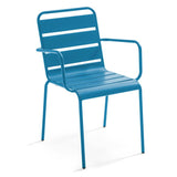 CHAISE DE JARDIN MARINA EN MÉTAL AVEC ACCOUDOIRS