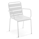 CHAISE DE JARDIN MARINA EN MÉTAL AVEC ACCOUDOIRS