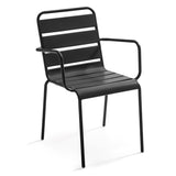 CHAISE DE JARDIN MARINA EN MÉTAL AVEC ACCOUDOIRS