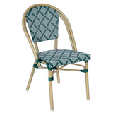 CHAISE EN ALUMINIUM ET ROTIN SYNTHÉTIQUE - CONCORE