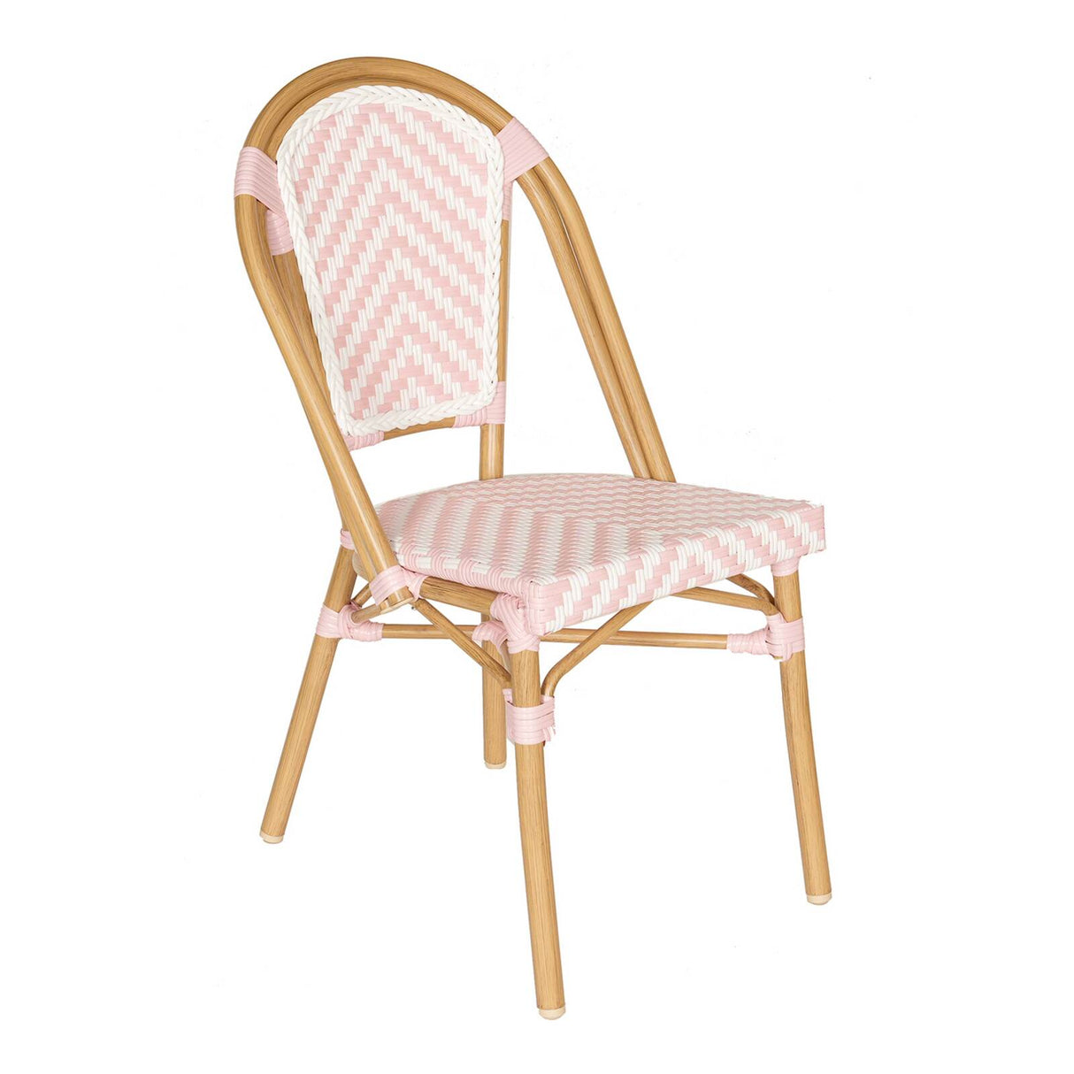 Auteuil chair in aluminum and synthetic rattan
