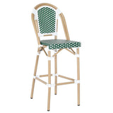 CHAISE HAUTE EN ALUMINIUM ET ROTIN SYNTHÉTIQUE - BELEVILLE
